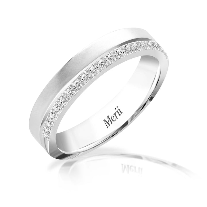Couple-Rings-Silver-rhodium-plated-with-1.1-mm-CZ-two-line-band-ring-221R0537-01