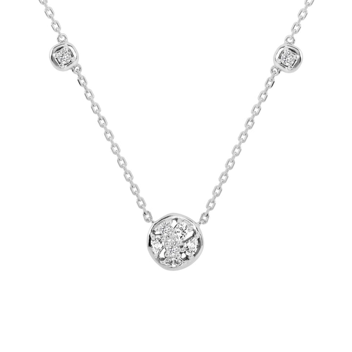 221N0319-01_Merii_LIBERTY__LIBERTY_cluster_Necklace_Sterling_silver_and_Rhodium_Plated