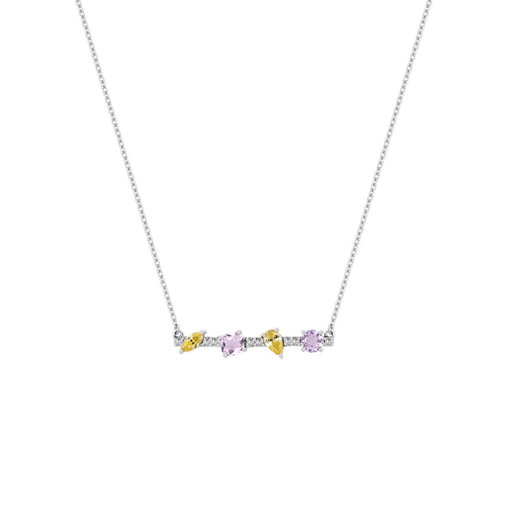 225N0169-01_Merii_Candy_Land__Necklace_PINK_TOURMALINE&LIGHT_YELLOW_Cubic_Zirconia_Fancy_Shape
Sterling_silver_and_Rhodium_Plated