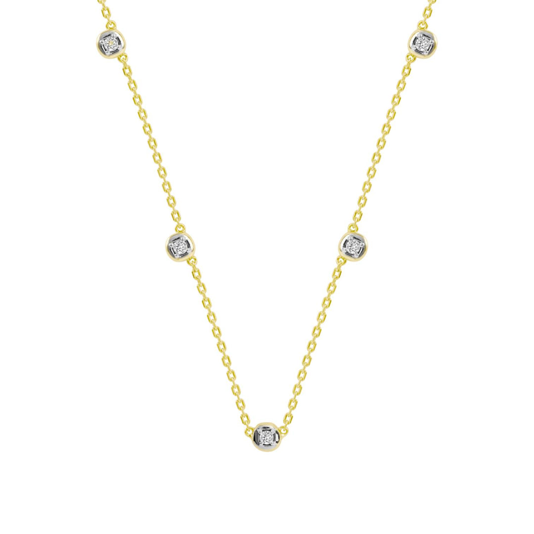 221N0306-01_Merii_LIBERTY__LIBERTY_Dots_Necklace_Sterling_silver_yellow_Gold_Plated
